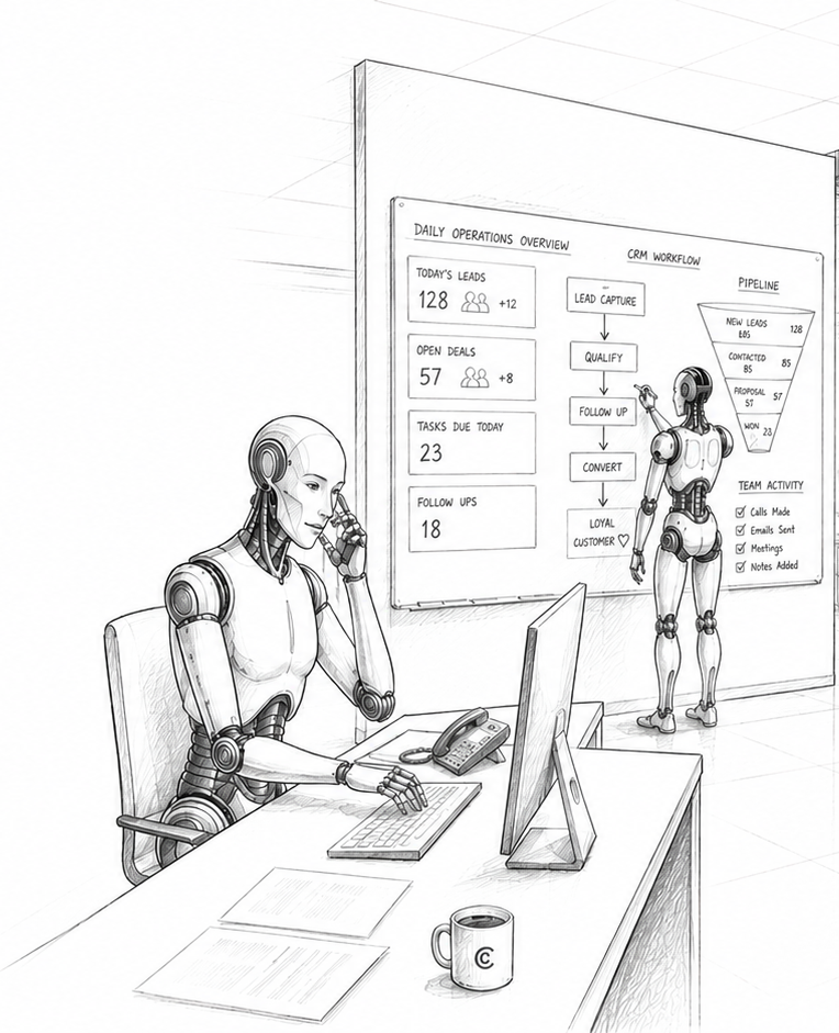 An AI Employee answering a phone call